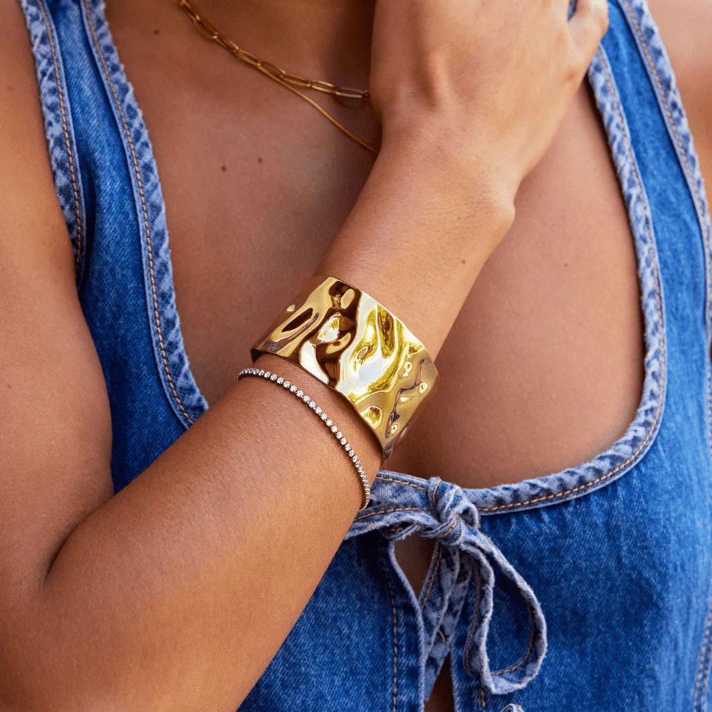 18K Gold Cuff-Armreif - Image 2