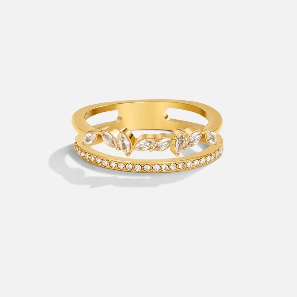 18 Karat Gold Mia Kristallring - Image 4