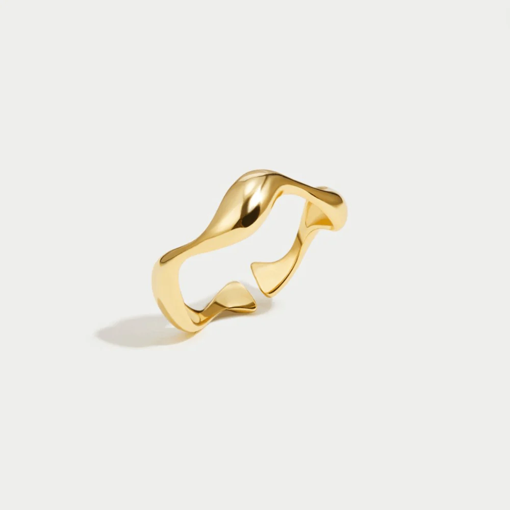 18K Gold Wellenring - Image 4