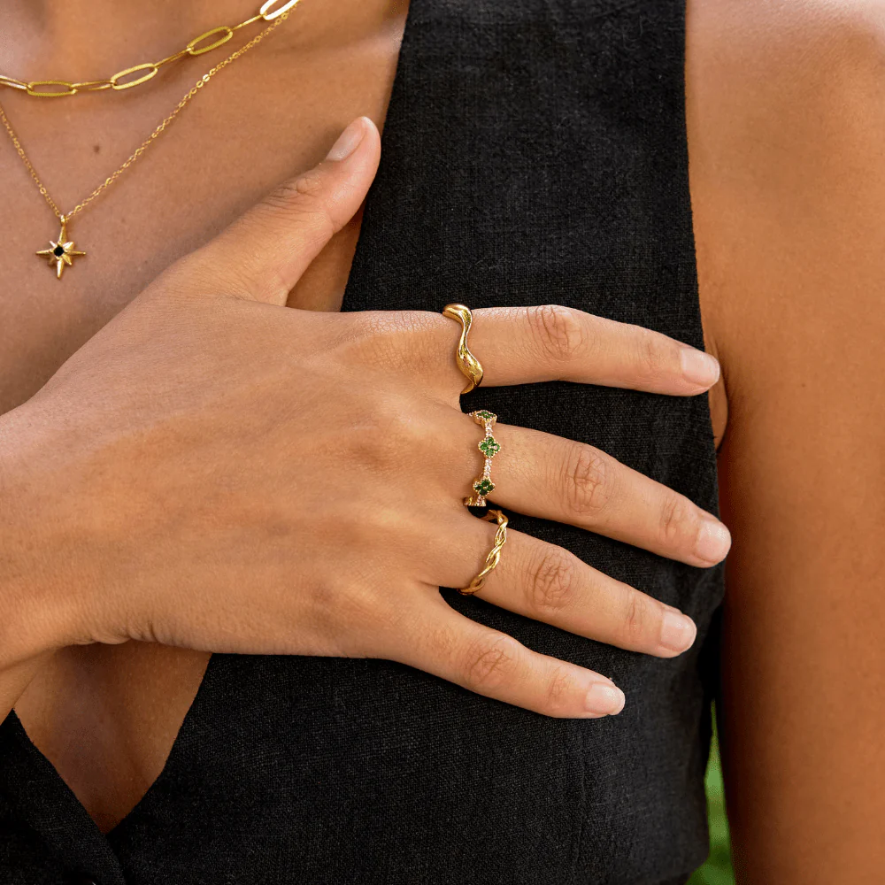 18K Gold Wellenring - Image 5