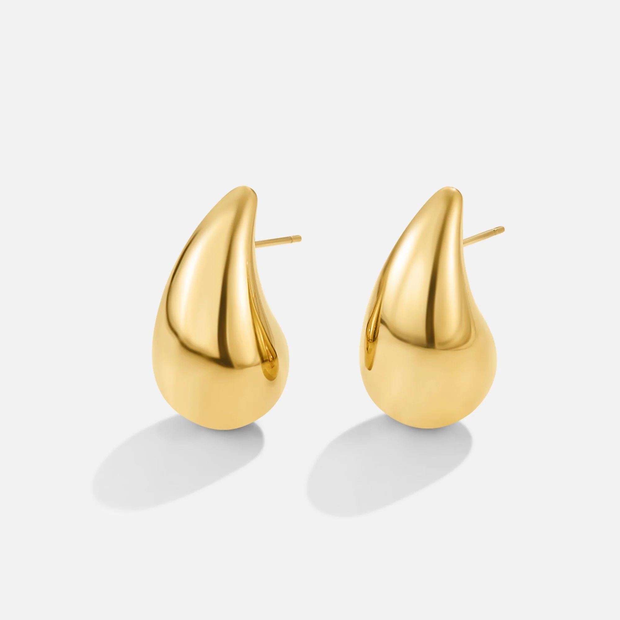 Tropfenförmige Gold-Ohrringe „Amara“ - Image 4