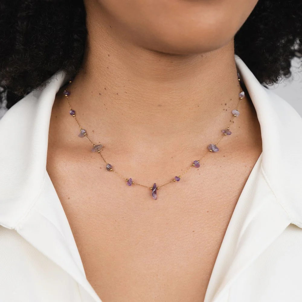 Kristallhalskette „Amethyst“ - Image 2