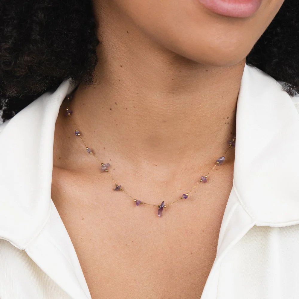 Kristallhalskette „Amethyst“ - Image 4