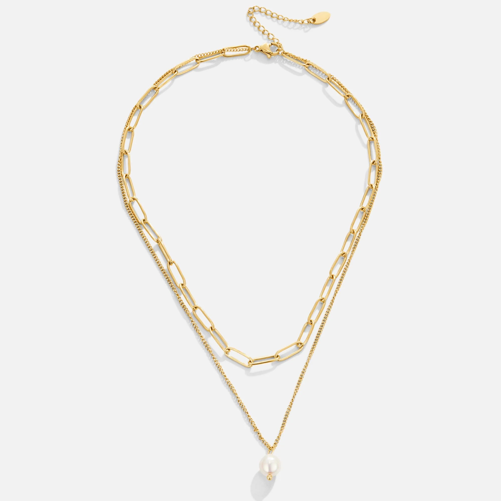 Goldene Perlenhalskette „Angela“ - Image 3