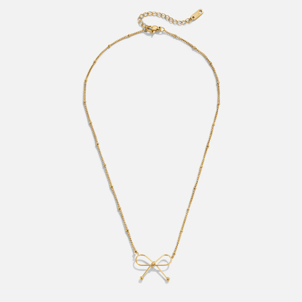 Goldene Schleifenhalskette „Anika“ - Image 4