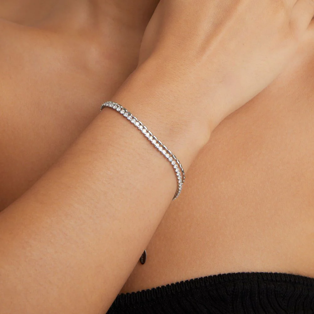 Silbernes Kristallarmband „Arelia“ - Image 2