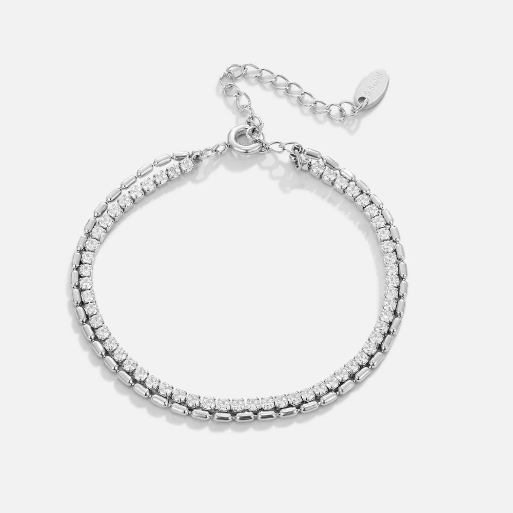 Silbernes Kristallarmband „Arelia“ - Image 3