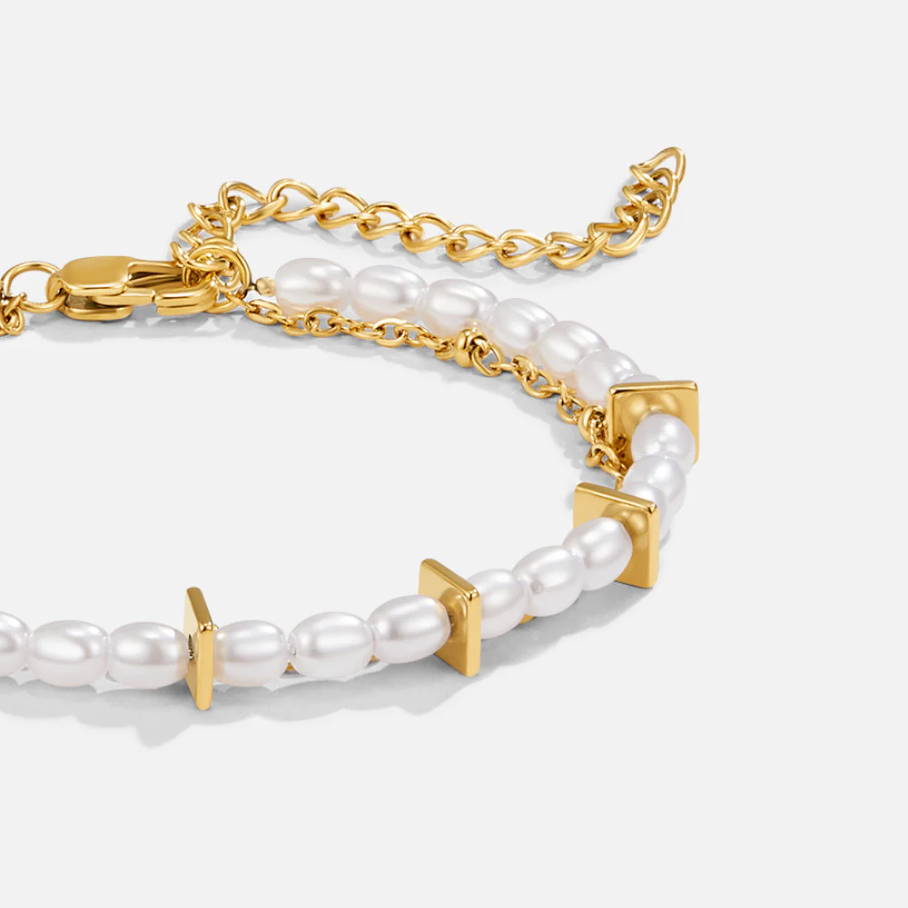Aria Mehrlagiges Perlenarmband - Image 4
