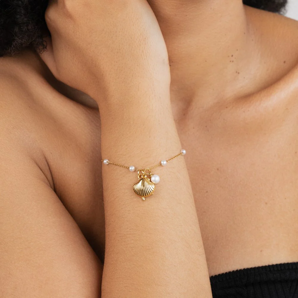Armband mit Muschelanhängern „Aria“  - Image 3