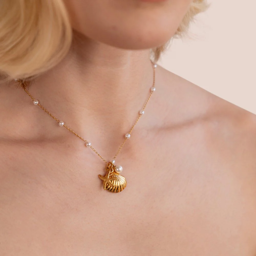Muschel-Charm-Halskette „Aria“ - Image 5