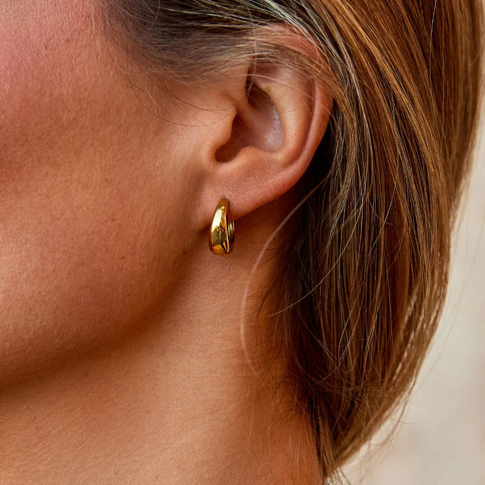 Gold-Creolen „Audrey“ - Image 2