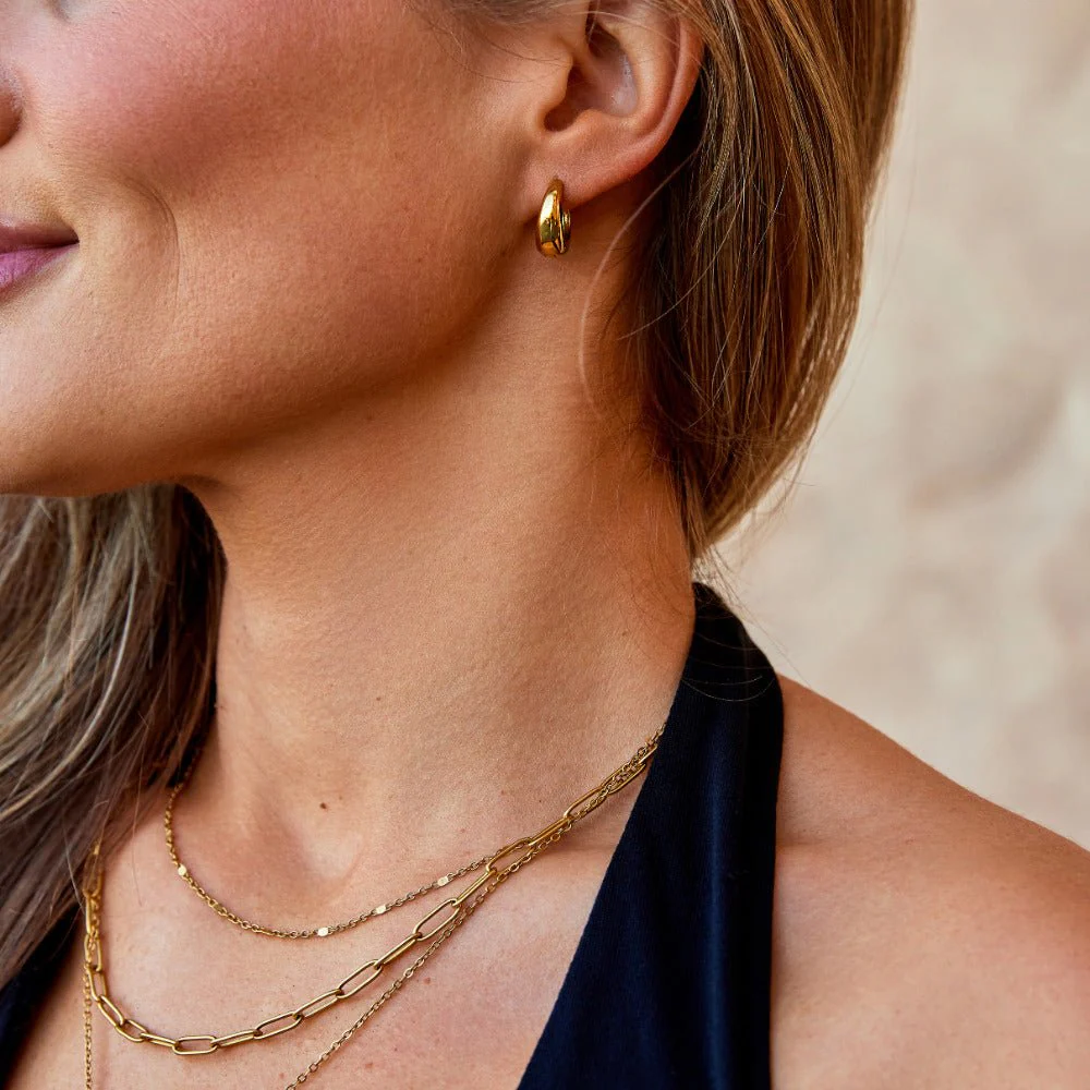 Gold-Creolen „Audrey“ - Image 3