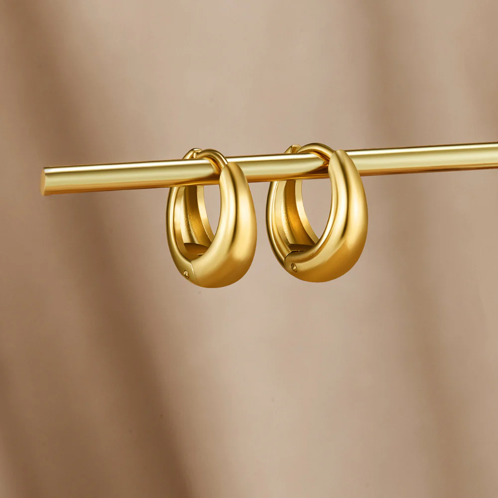 Gold-Creolen „Audrey“ - Image 4