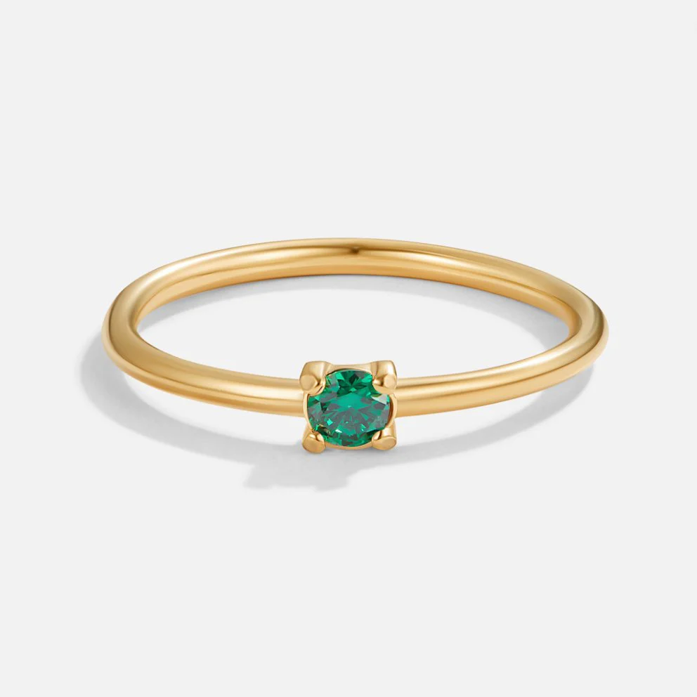18K Geburtsstein Goldring - Image 12