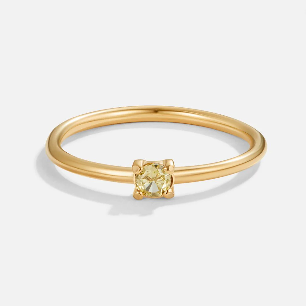 18K Geburtsstein Goldring - Image 18