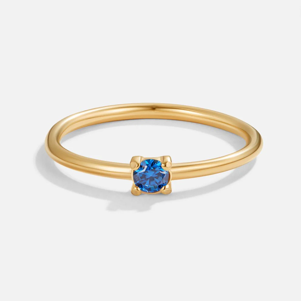 18K Geburtsstein Goldring - Image 20