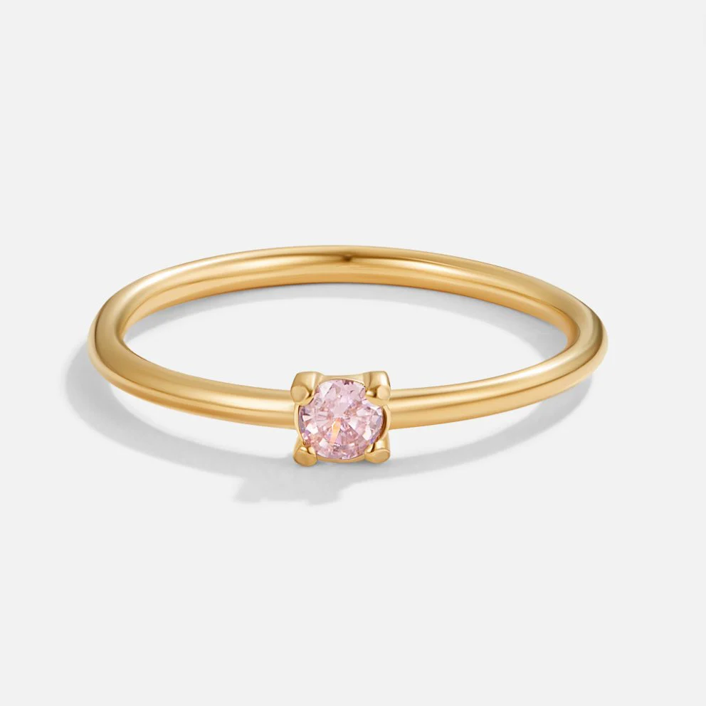 18K Geburtsstein Goldring - Image 22