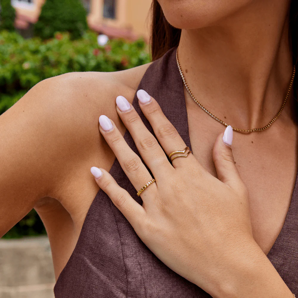 Schlichter Goldring „Callie“ - Image 3