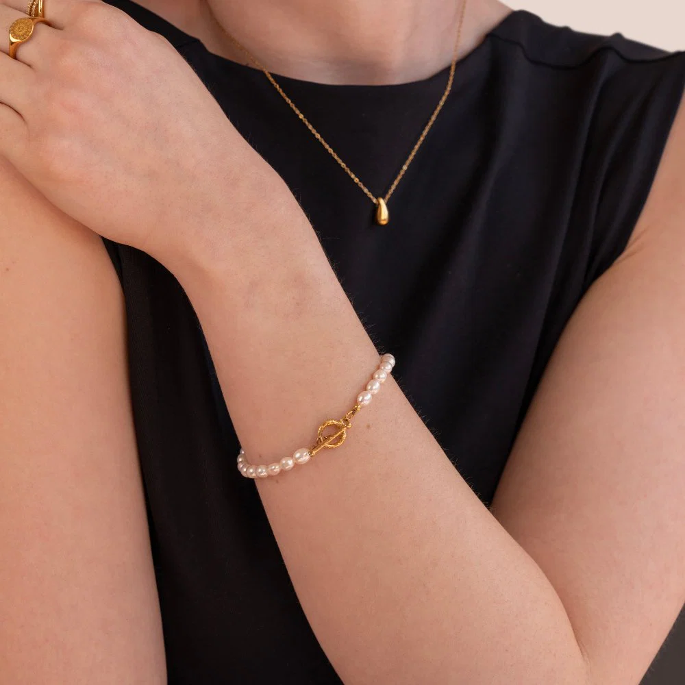 Perlen-Gliederarmband „Cara“ - Image 2