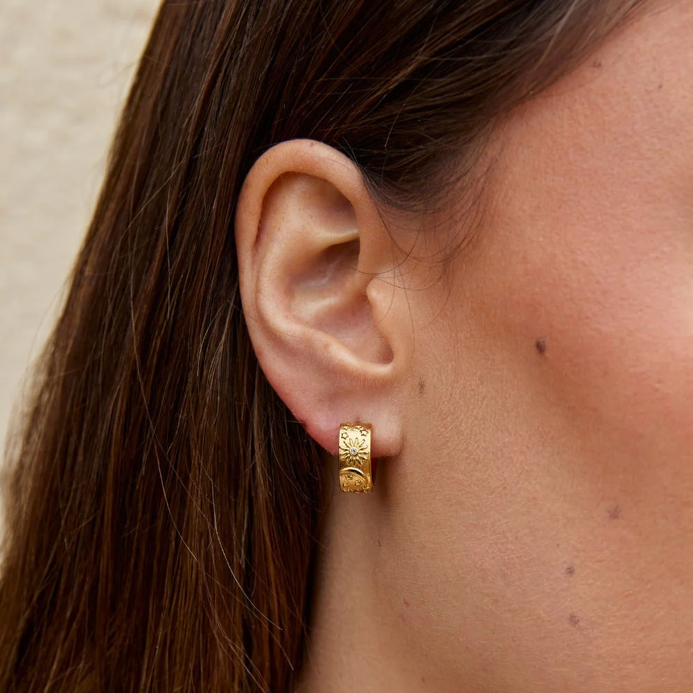 Creolen mit himmlischem Goldring - Image 2