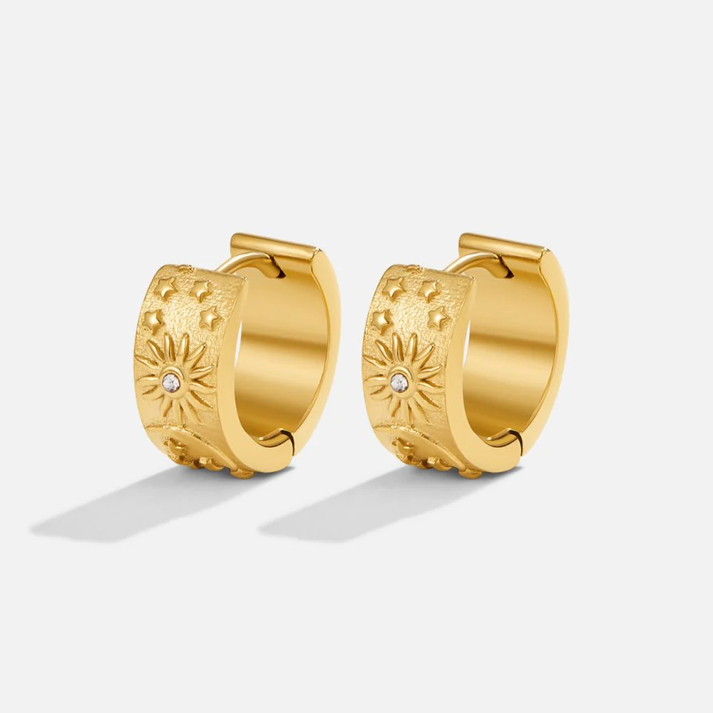 Creolen mit himmlischem Goldring - Image 4