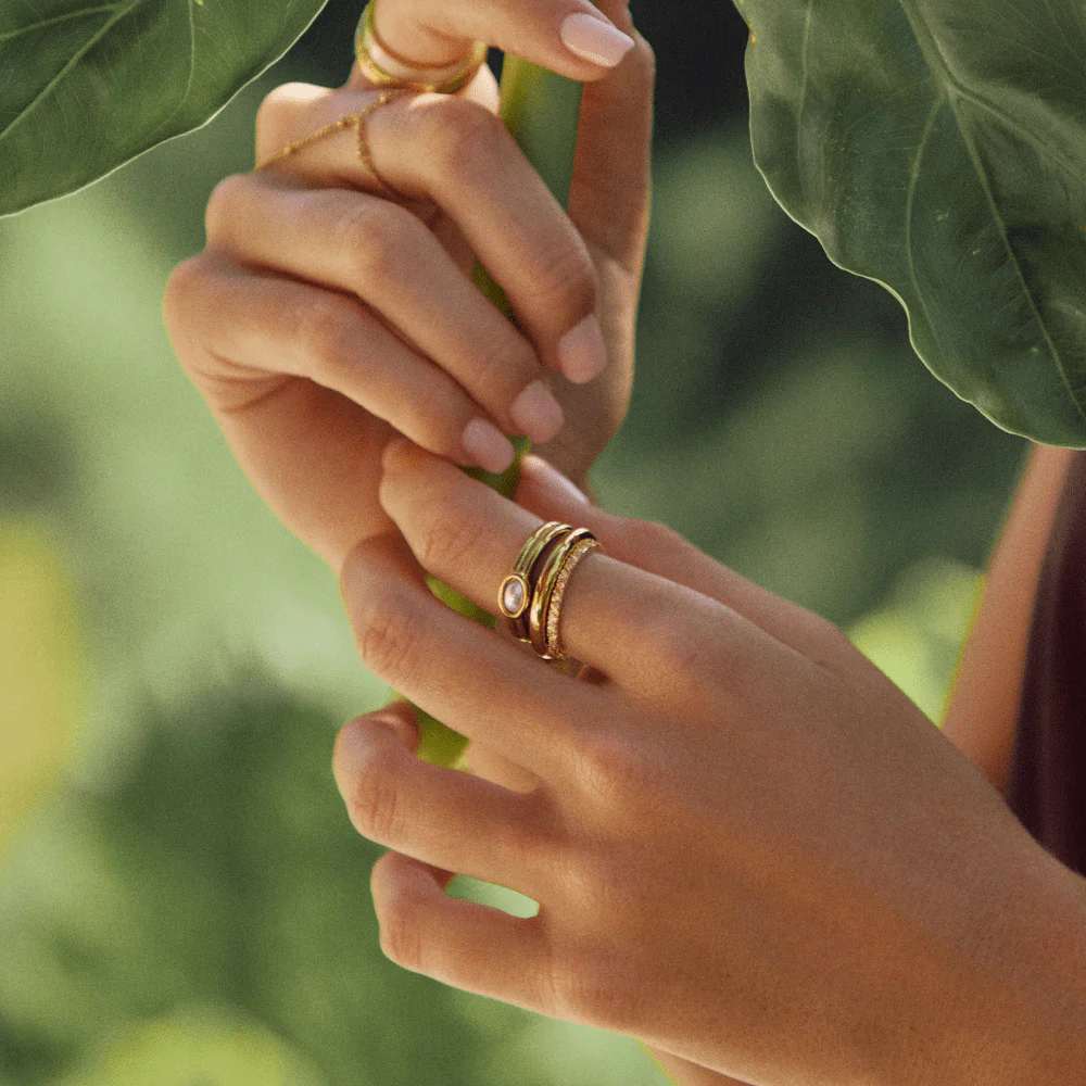 18K Gold Statement-Ring mit Perle - Image 6