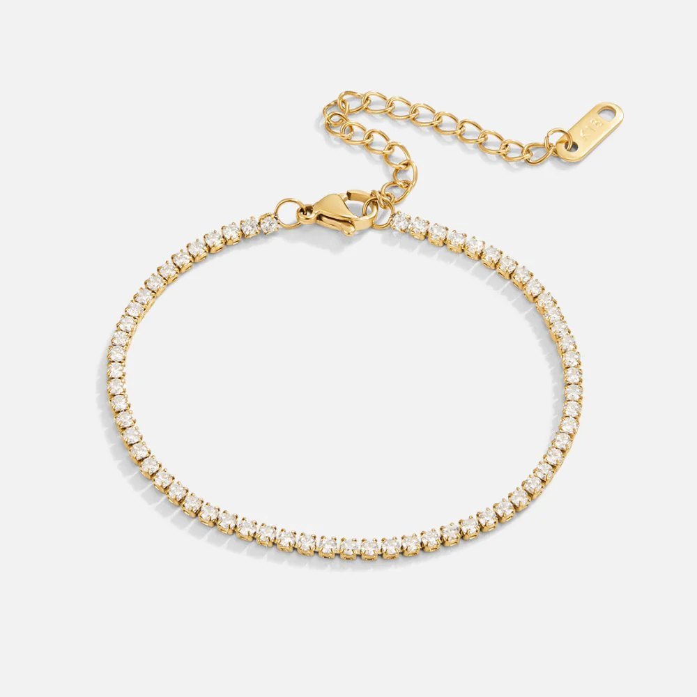 Goldenes Tennisarmband „Cordelia“ - Image 5