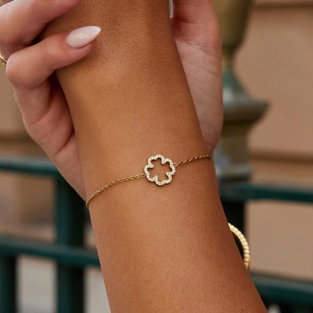 Kristallkleeblatt-Armband - Image 2