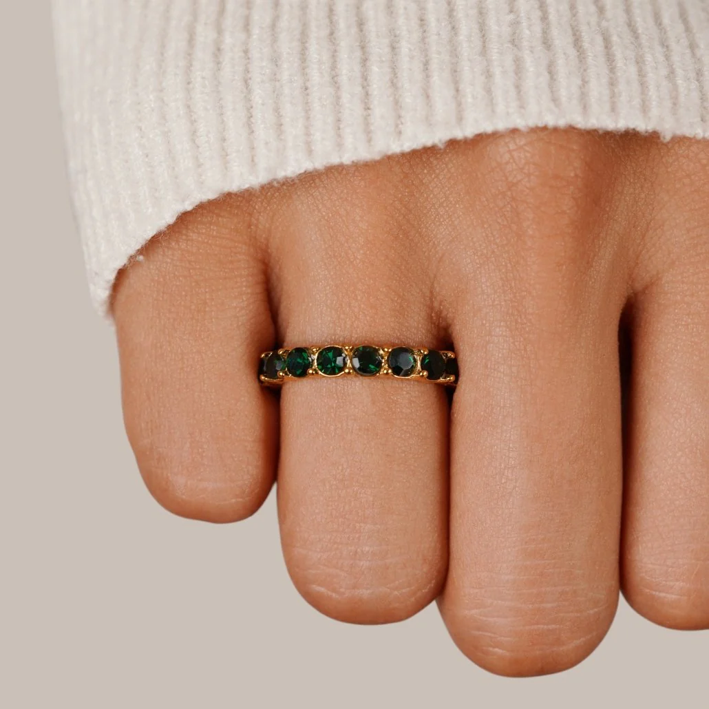 18K Kristallring „Emerald Beauty“  - Image 2