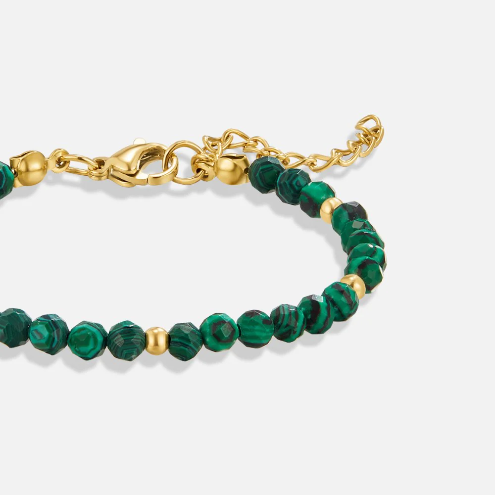 Perlenarmband in Smaragdgrün - Image 3