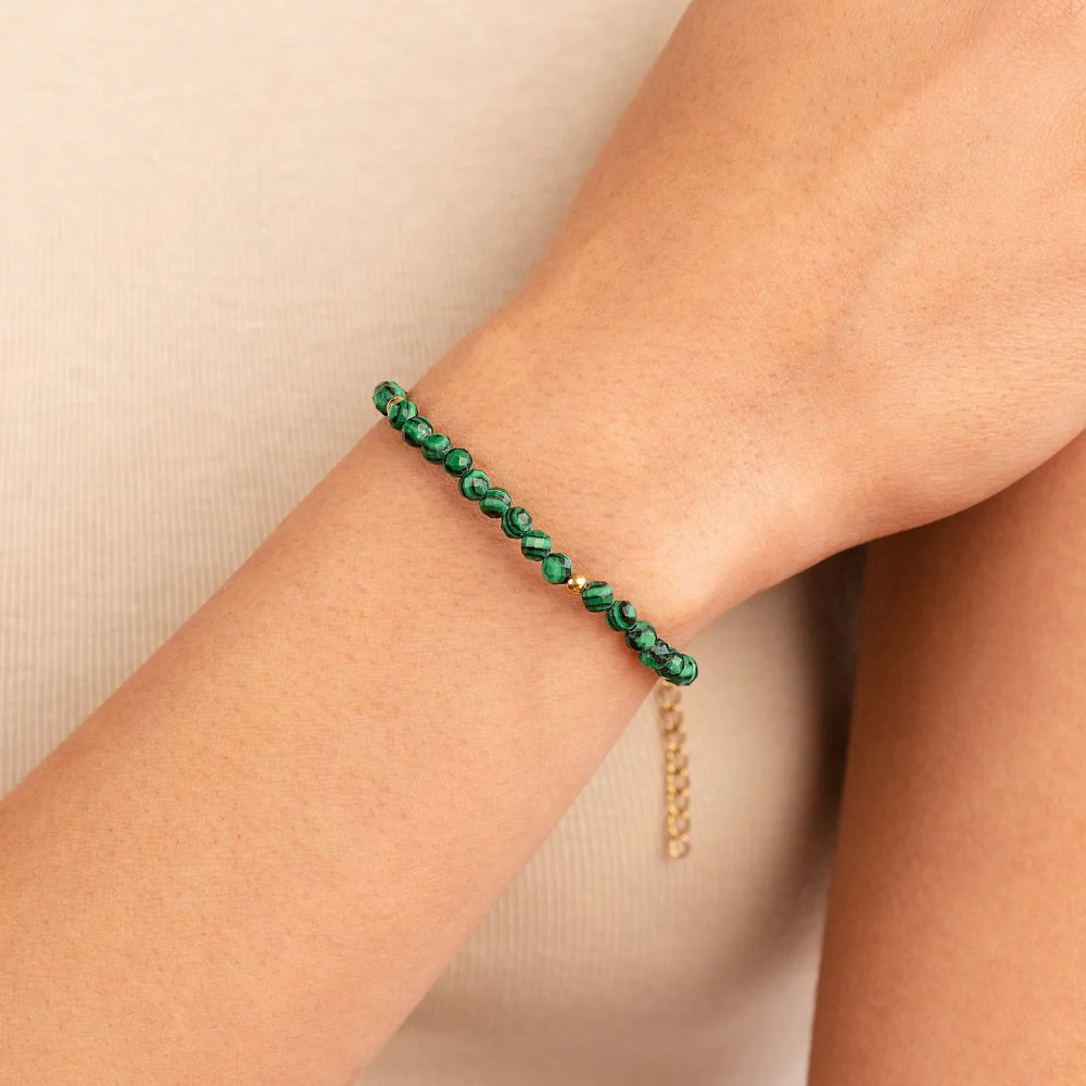 Perlenarmband in Smaragdgrün - Image 6