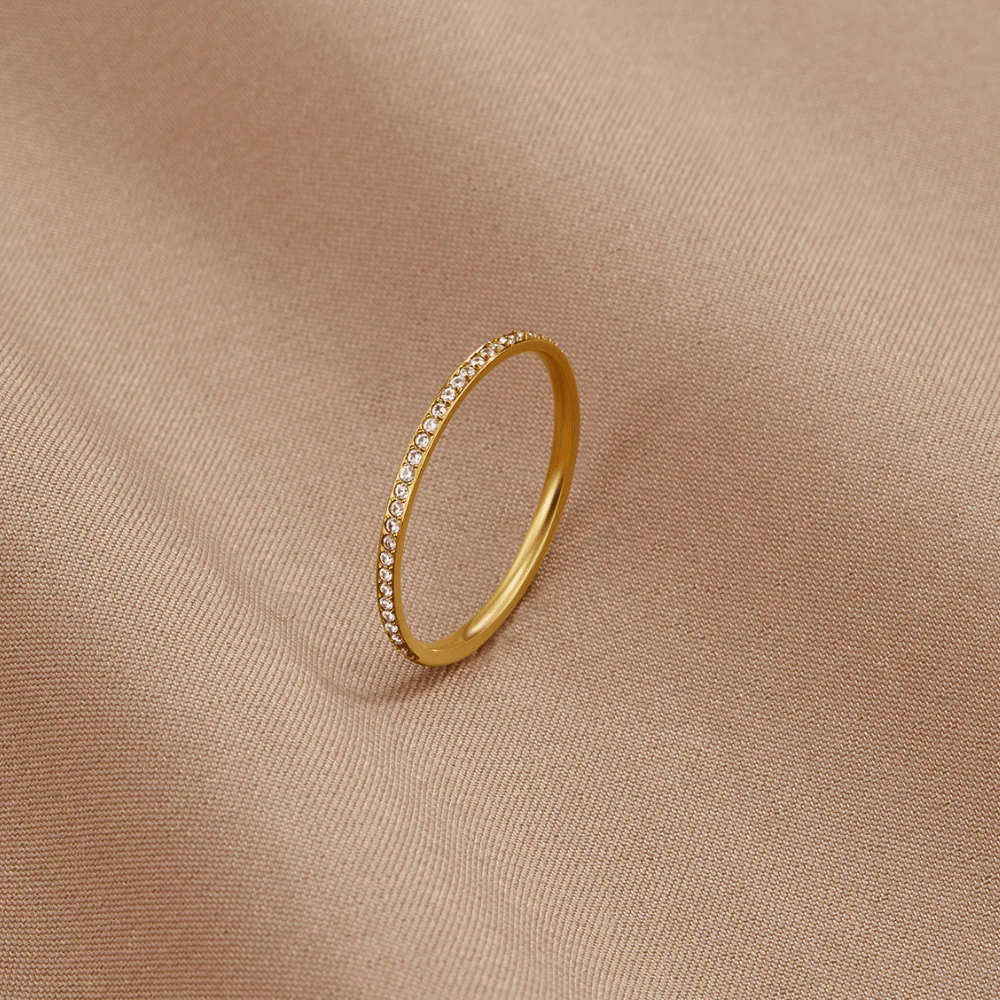 18K Kristallring „Eternity“ - Image 4