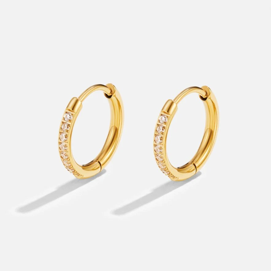 Gold-Creolen „Eternity“ - Image 4