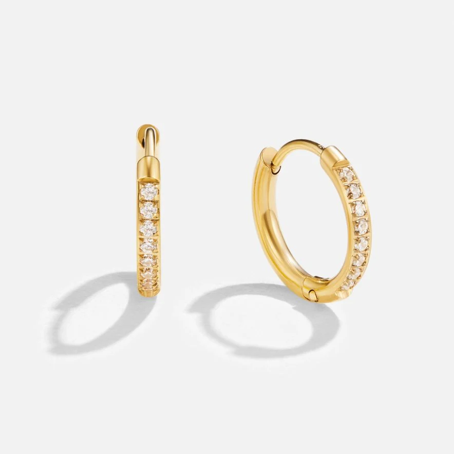 Gold-Creolen „Eternity“ - Image 5