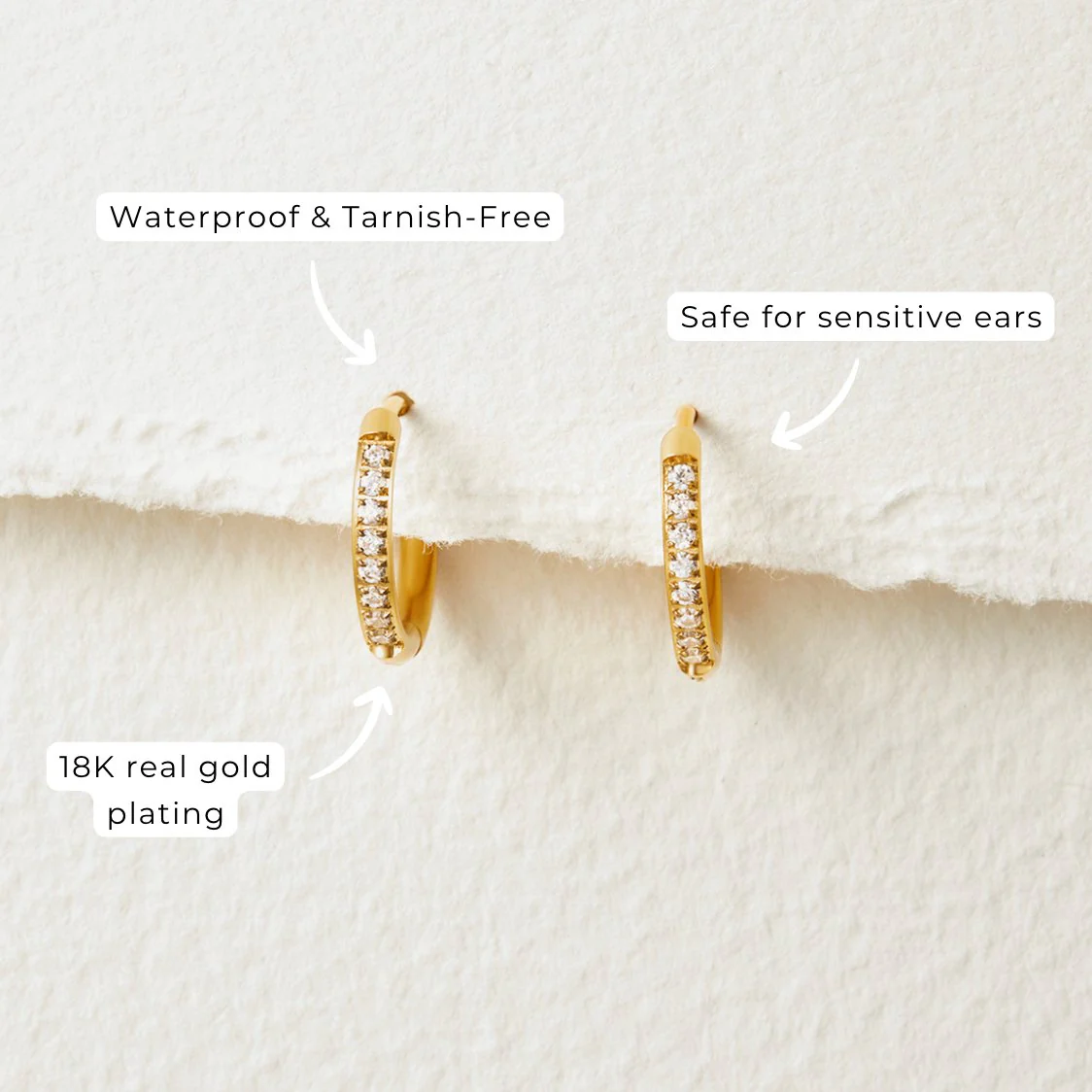 Gold-Creolen „Eternity“ - Image 8