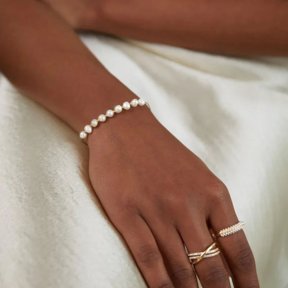 Süßwasserperlenarmband „Eva“ - Image 3