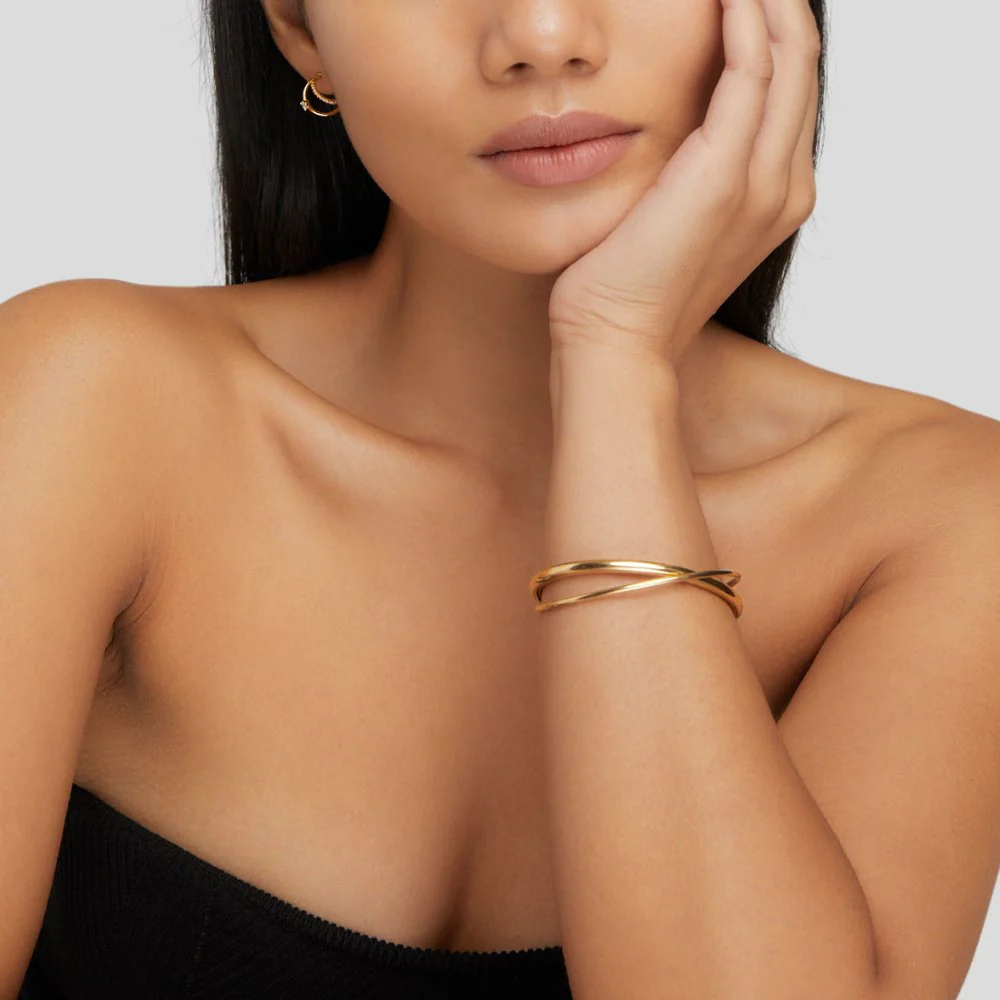 Gold-Dreharmreif „Eva“ - Image 3