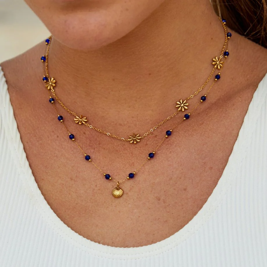 18K Goldkette „Flower Power“ - Image 3