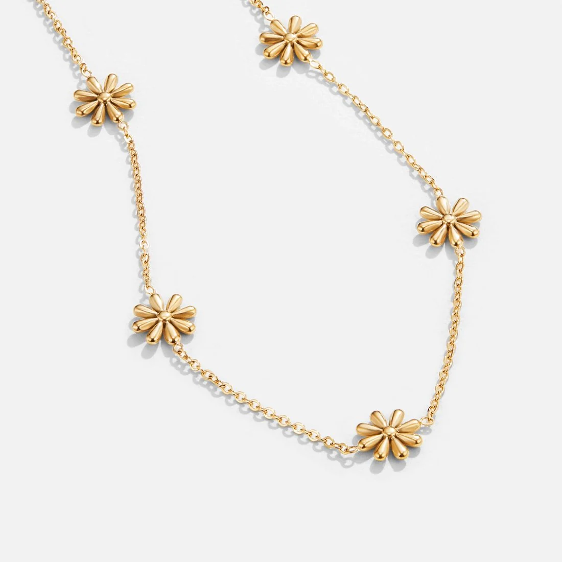 18K Goldkette „Flower Power“ - Image 9