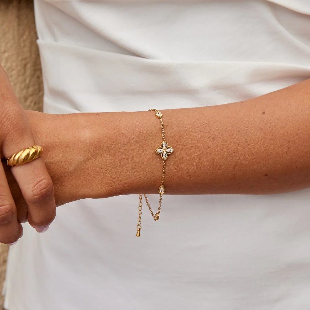 Kristall-Armband vierblättriges Kleeblatt - Image 5