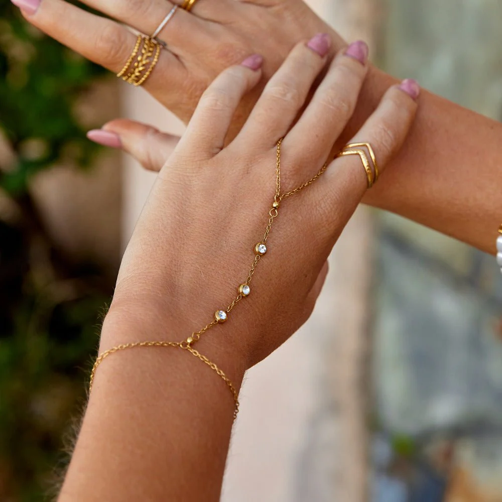Freya Kristall-Handkettenarmband - Image 2