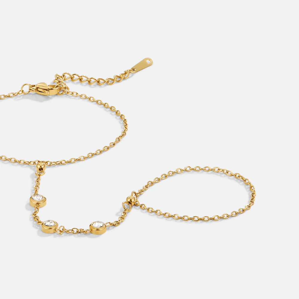 Freya Kristall-Handkettenarmband - Image 7