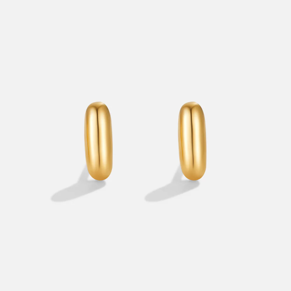 Bubble-Buchstaben Gold-Ohrringe - Image 11
