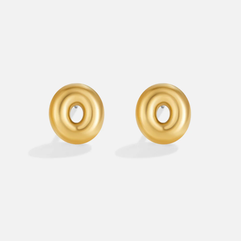 Bubble-Buchstaben Gold-Ohrringe - Image 17