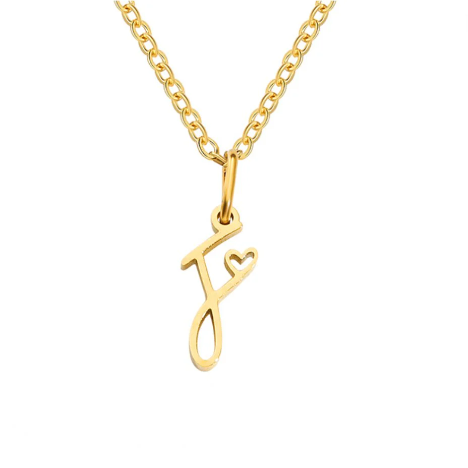 Goldene Herzkette mit Buchstaben - Image 13