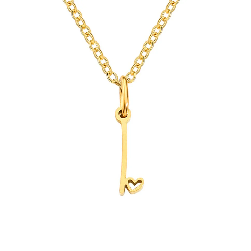 Goldene Herzkette mit Buchstaben - Image 16