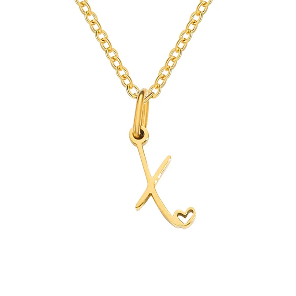 Goldene Herzkette mit Buchstaben - Image 31