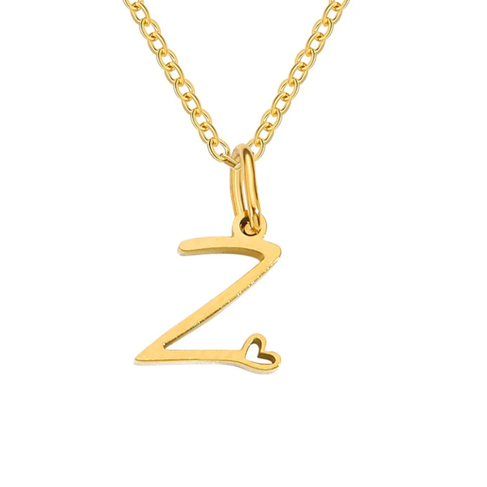 Goldene Herzkette mit Buchstaben - Image 33