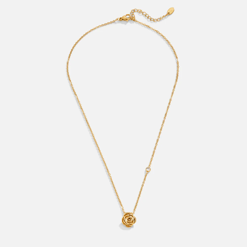 Goldkette mit Rosenanhänger - Image 4