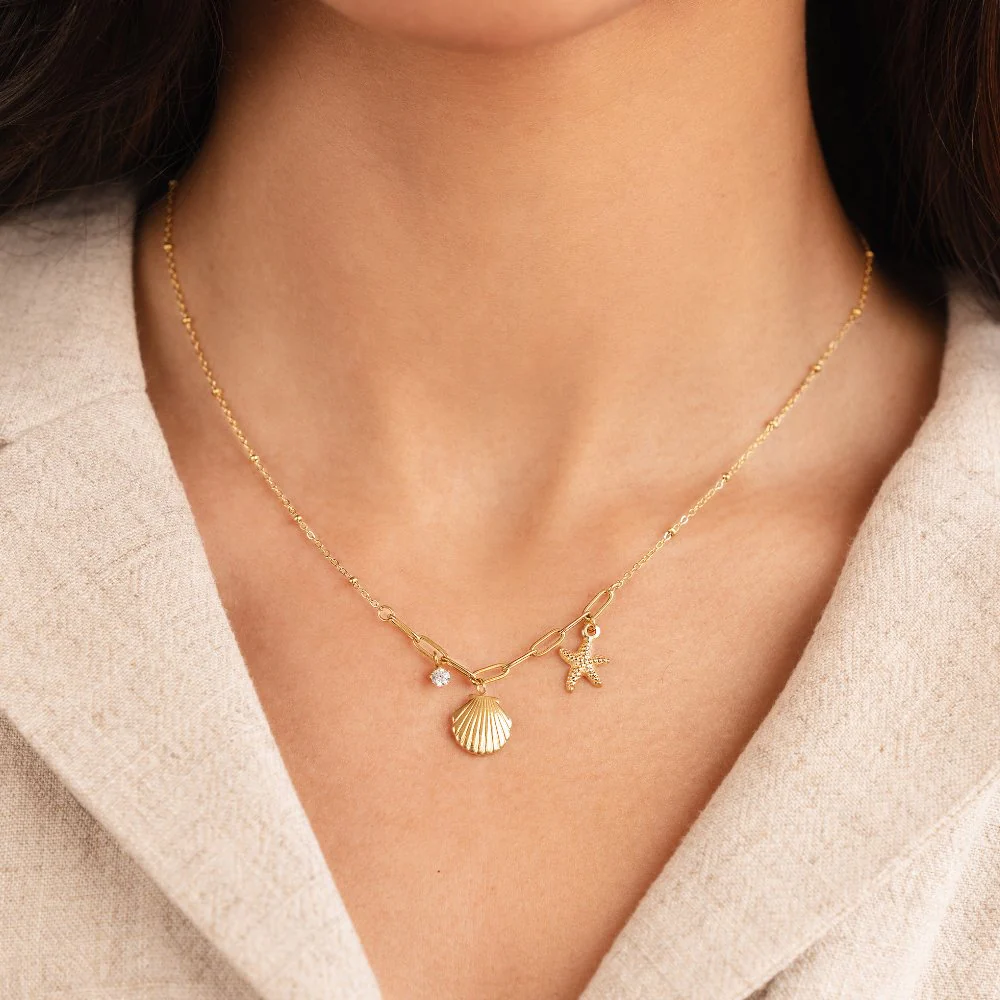 Goldkette Muschel & Seestern - Image 2